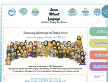 Tablet Screenshot of jesus-without-language.net
